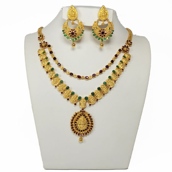 Ruby & Emerald Necklace Set
