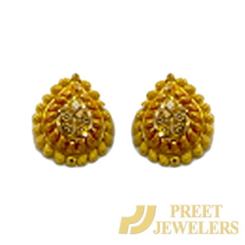 Women Gold Earrings - Meenakari Collection